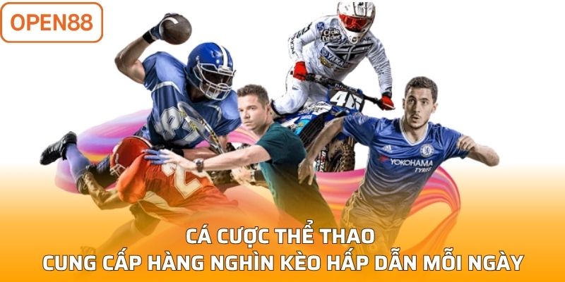Cá cược thể thao cung cấp hàng nghìn kèo hấp dẫn mỗi ngày 